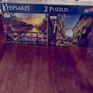 NEW keepsakes puzzles Amsterdam Sunset & Old Abbaye Martime De Beauport